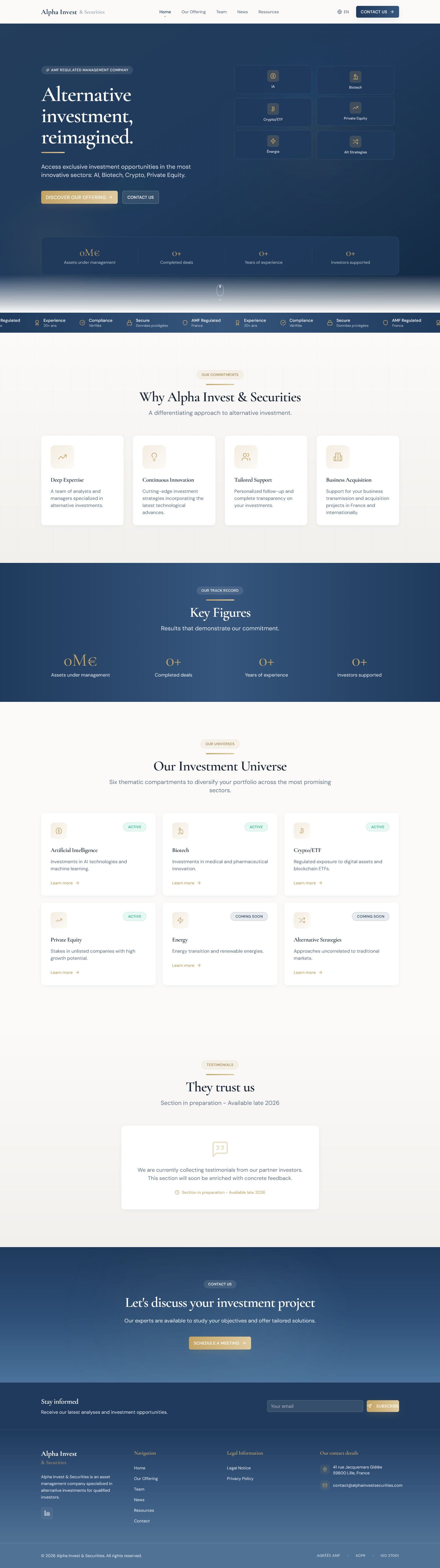 Screenshot of alphainvestsecurities.com