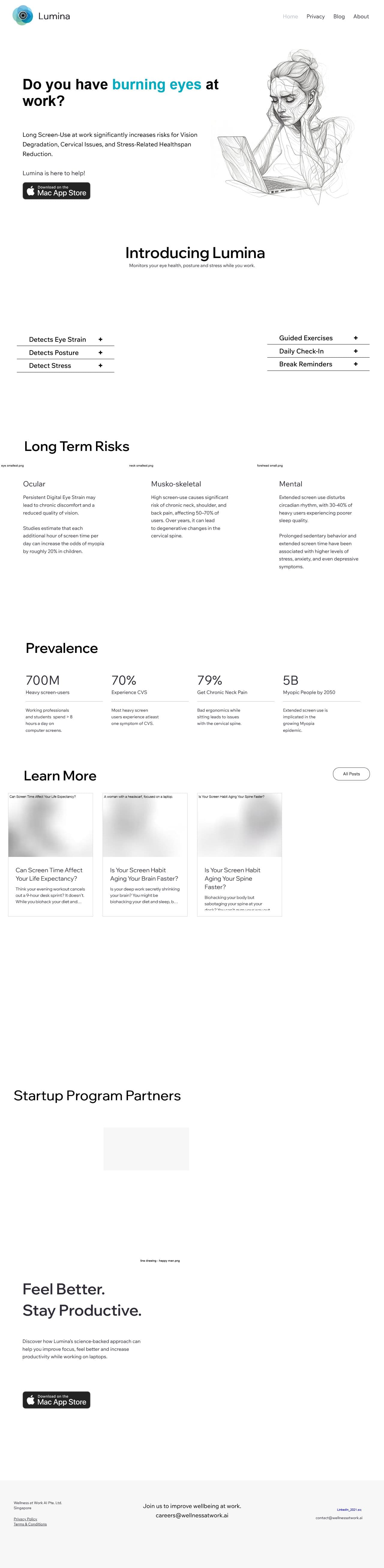 Screenshot of wellnessatwork.ai