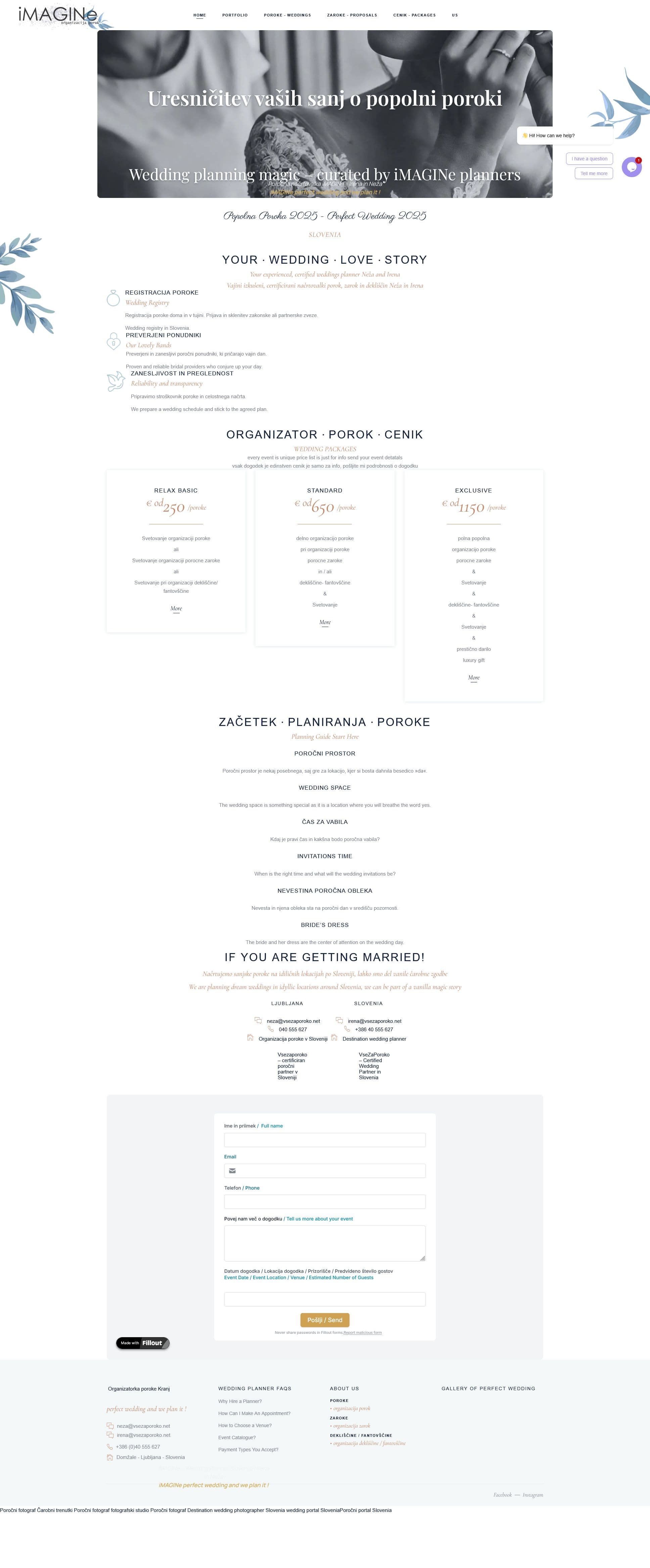 Screenshot of www.organizator-poroke.vsezaporoko.net