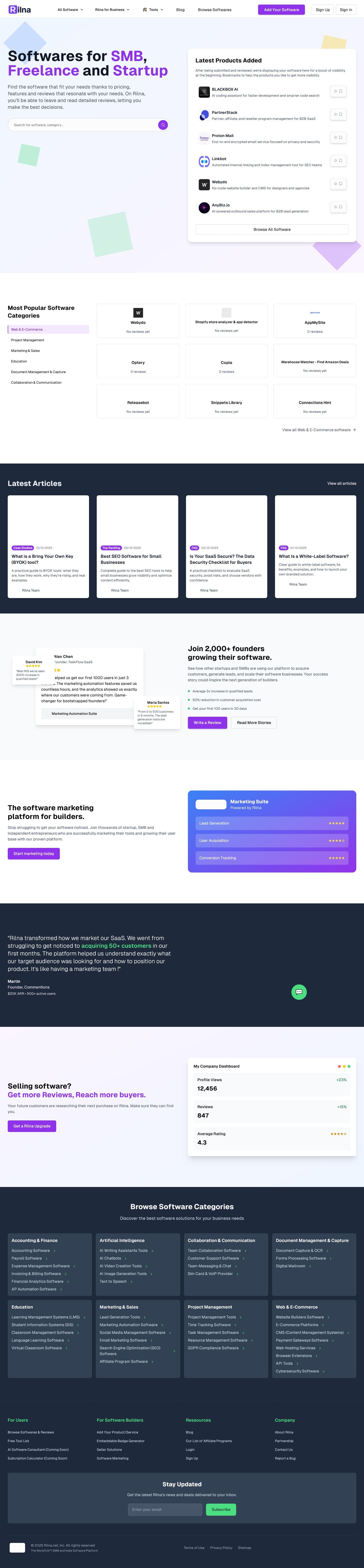 Screenshot of www.rilna.net