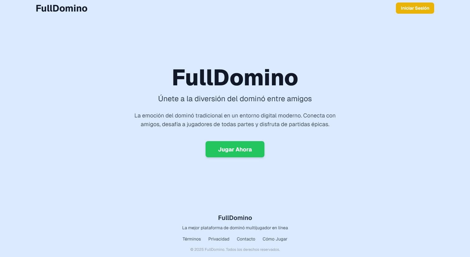 Screenshot of fulldomino.com