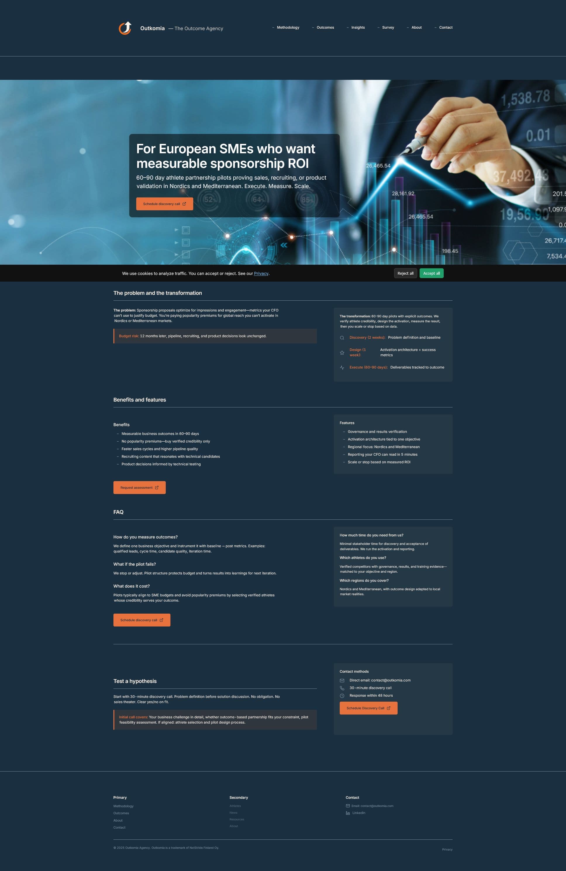 Screenshot of outkomia.com