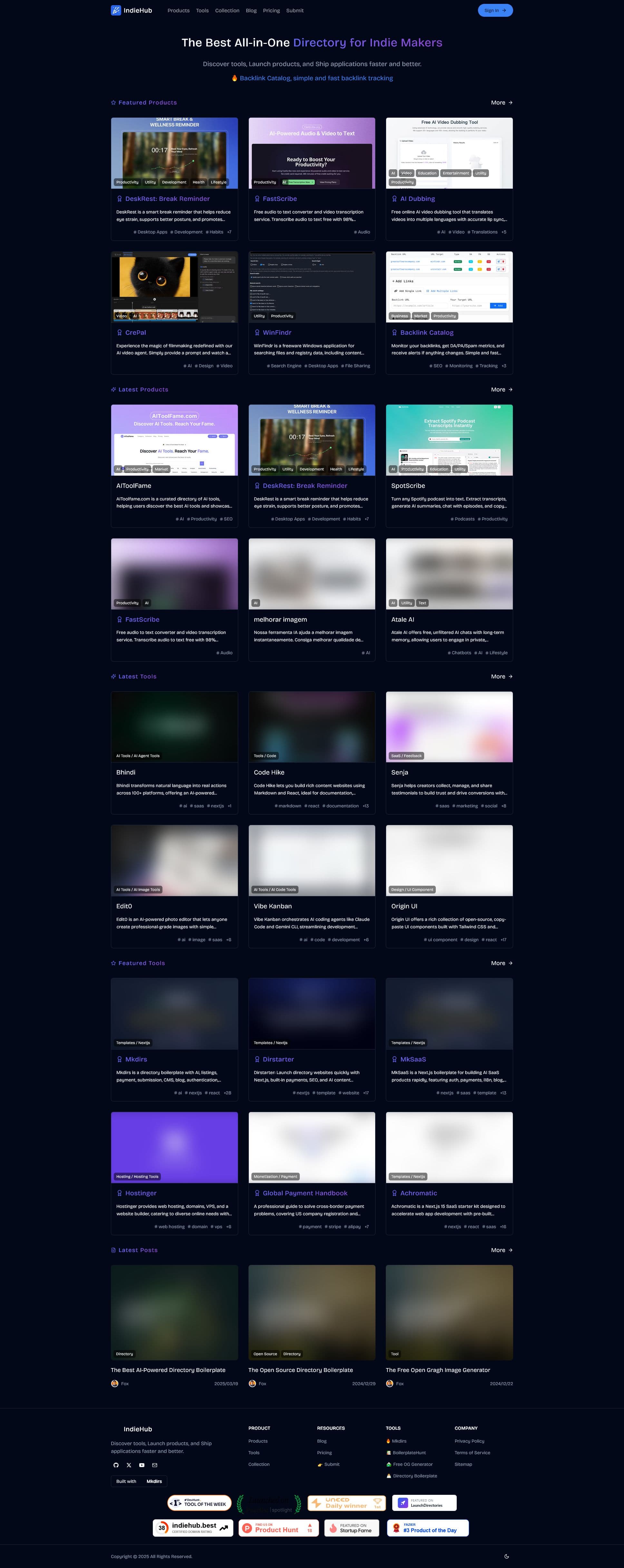 Screenshot of indiehub.best