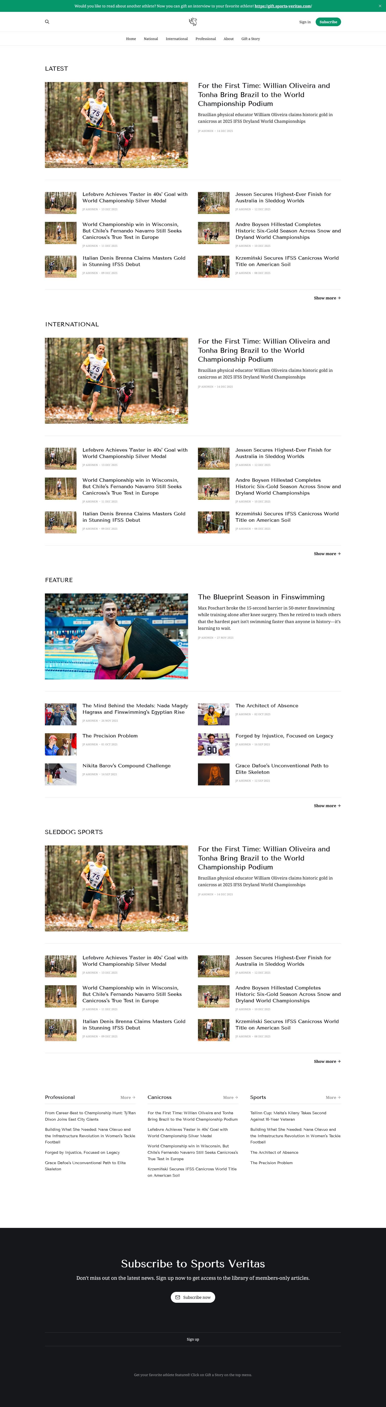 Screenshot of sports-veritas.com