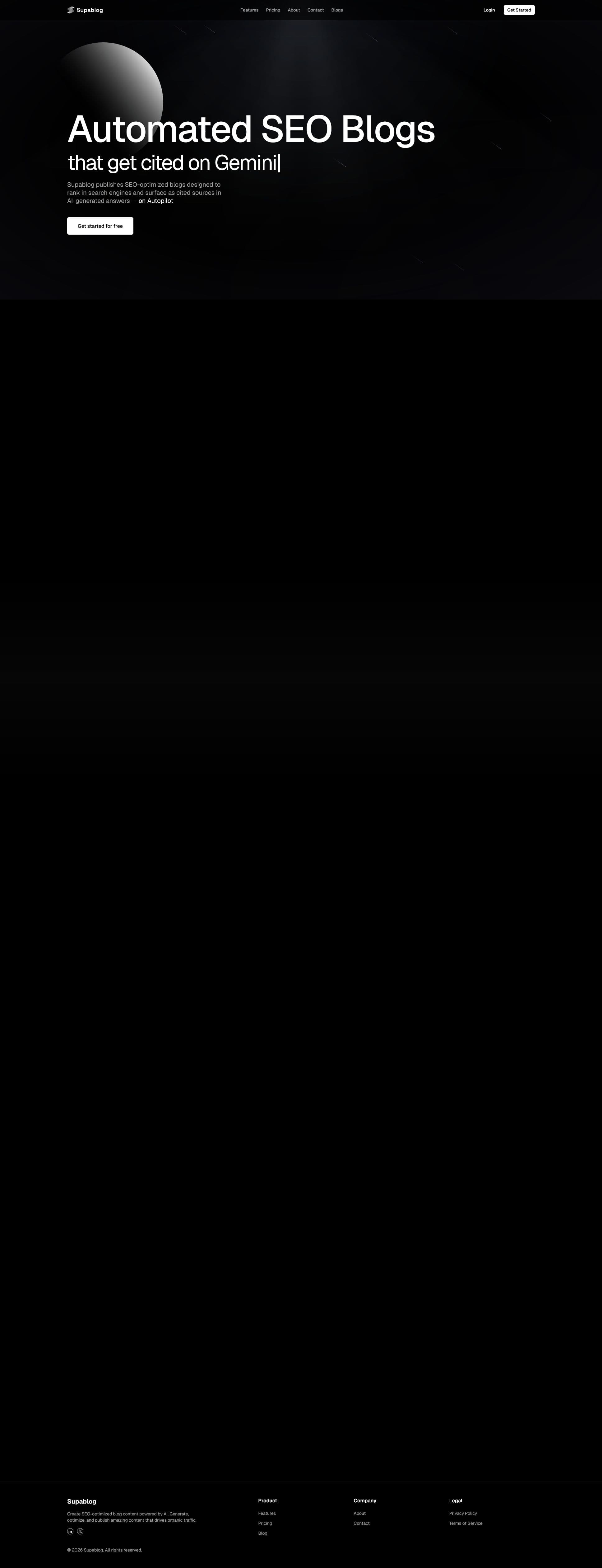 Screenshot of supablog.app