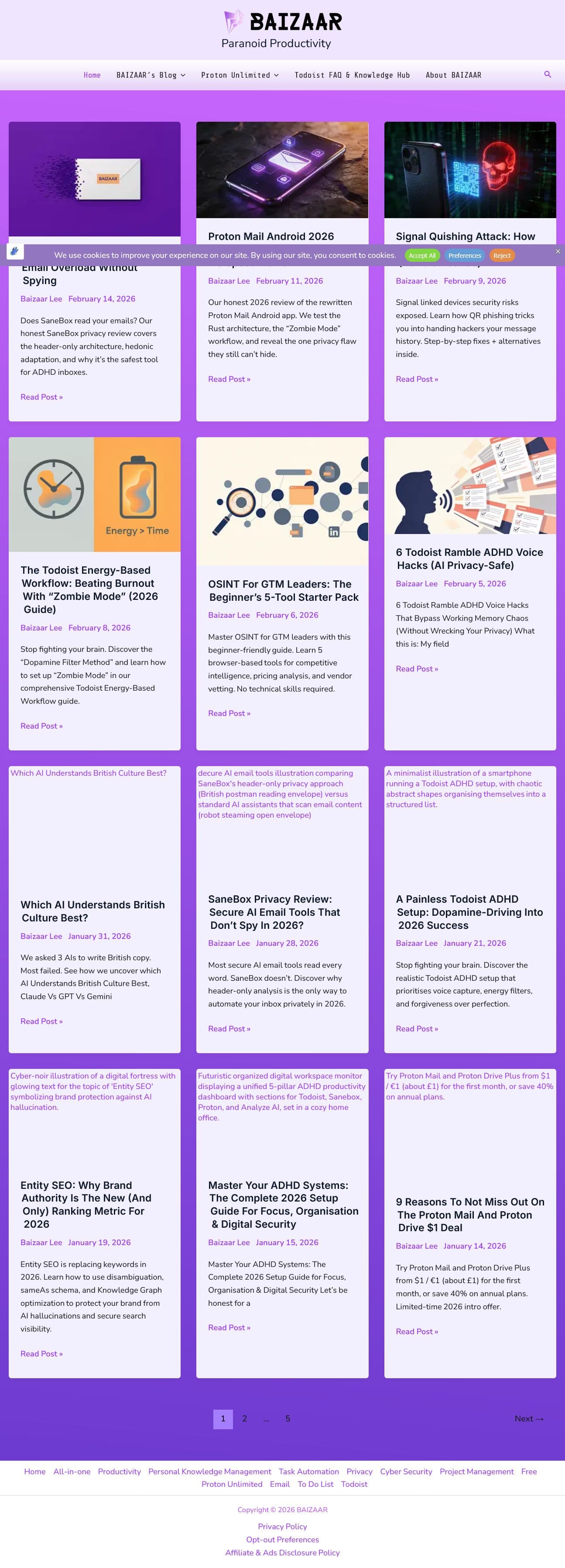 Screenshot of baizaar.tools