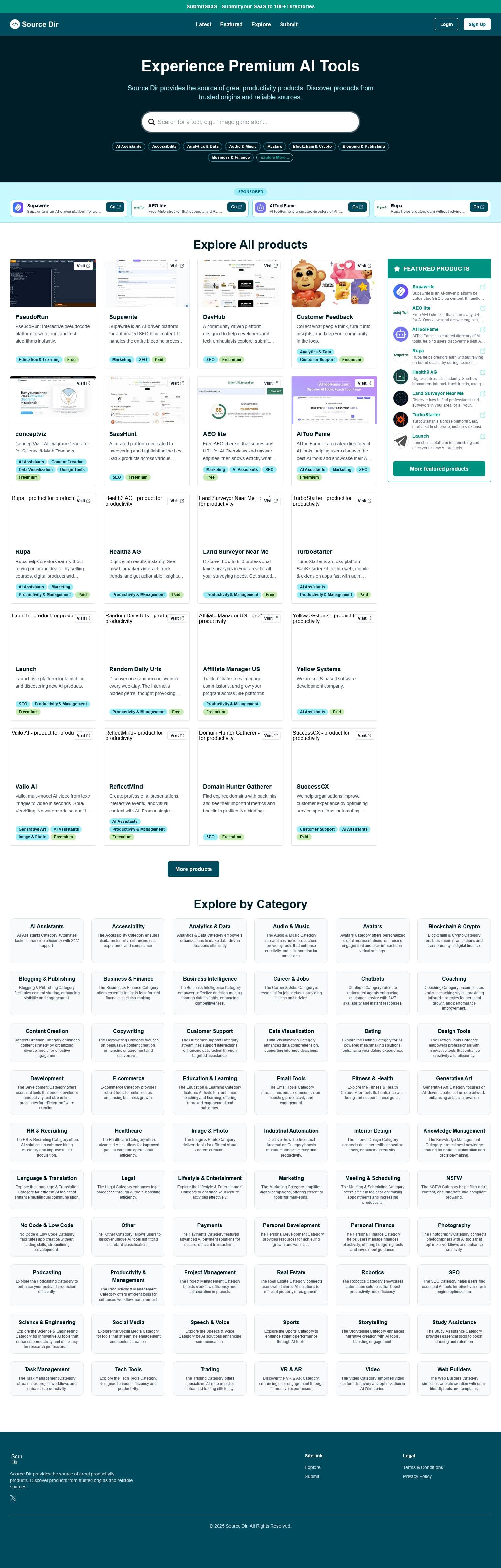 Screenshot of Sourcedir
