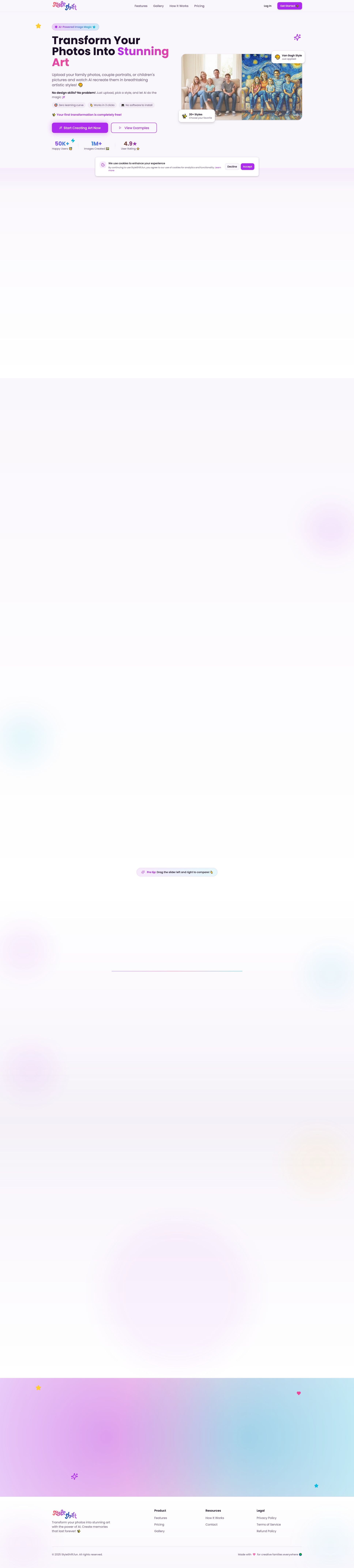 Screenshot of styleshift.fun