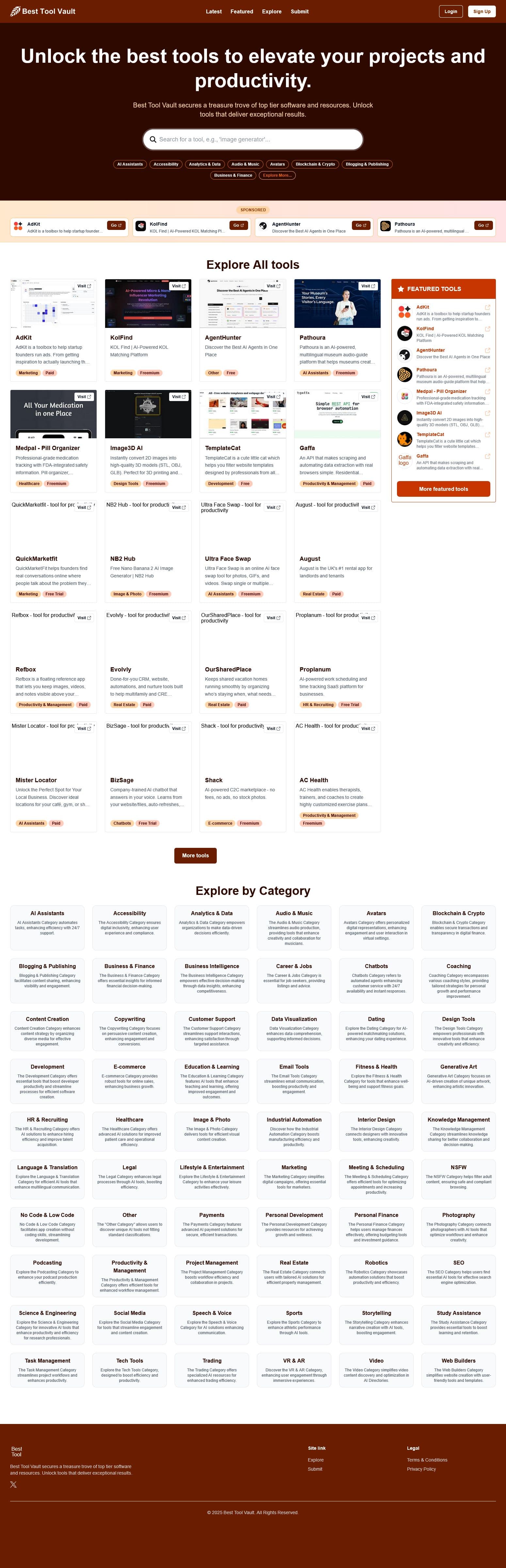 Screenshot of Besttoolvault