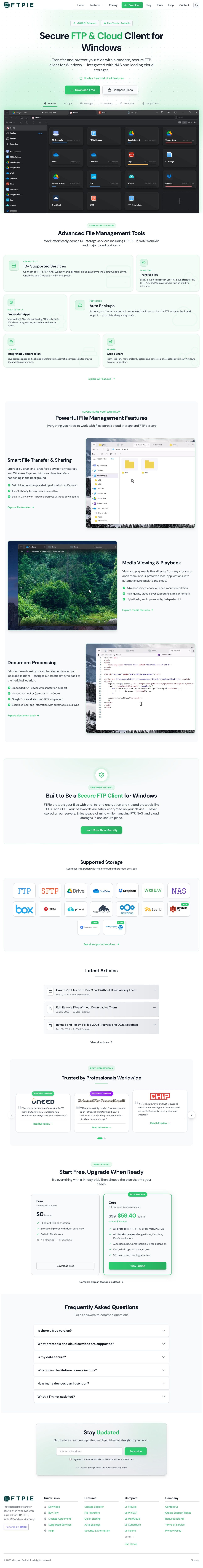Screenshot of ftpie.com