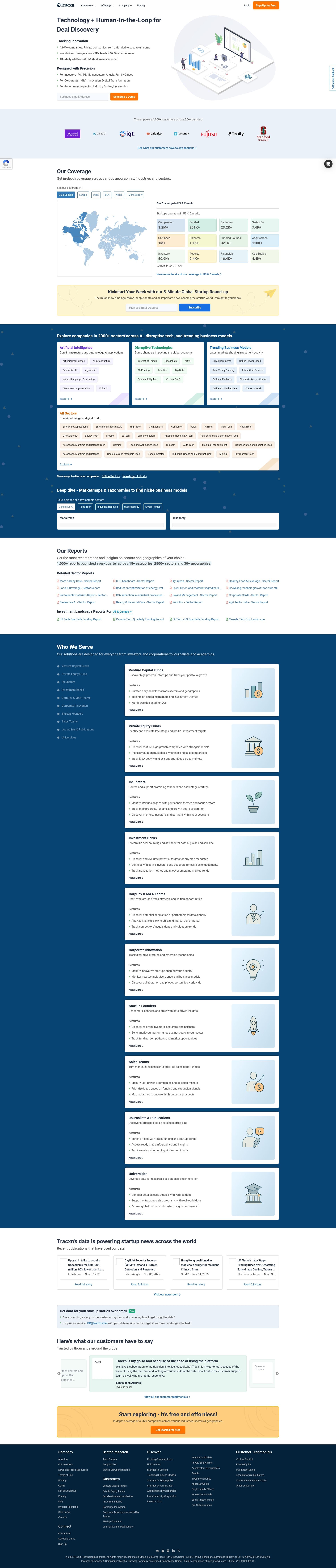 Screenshot of Traxcn