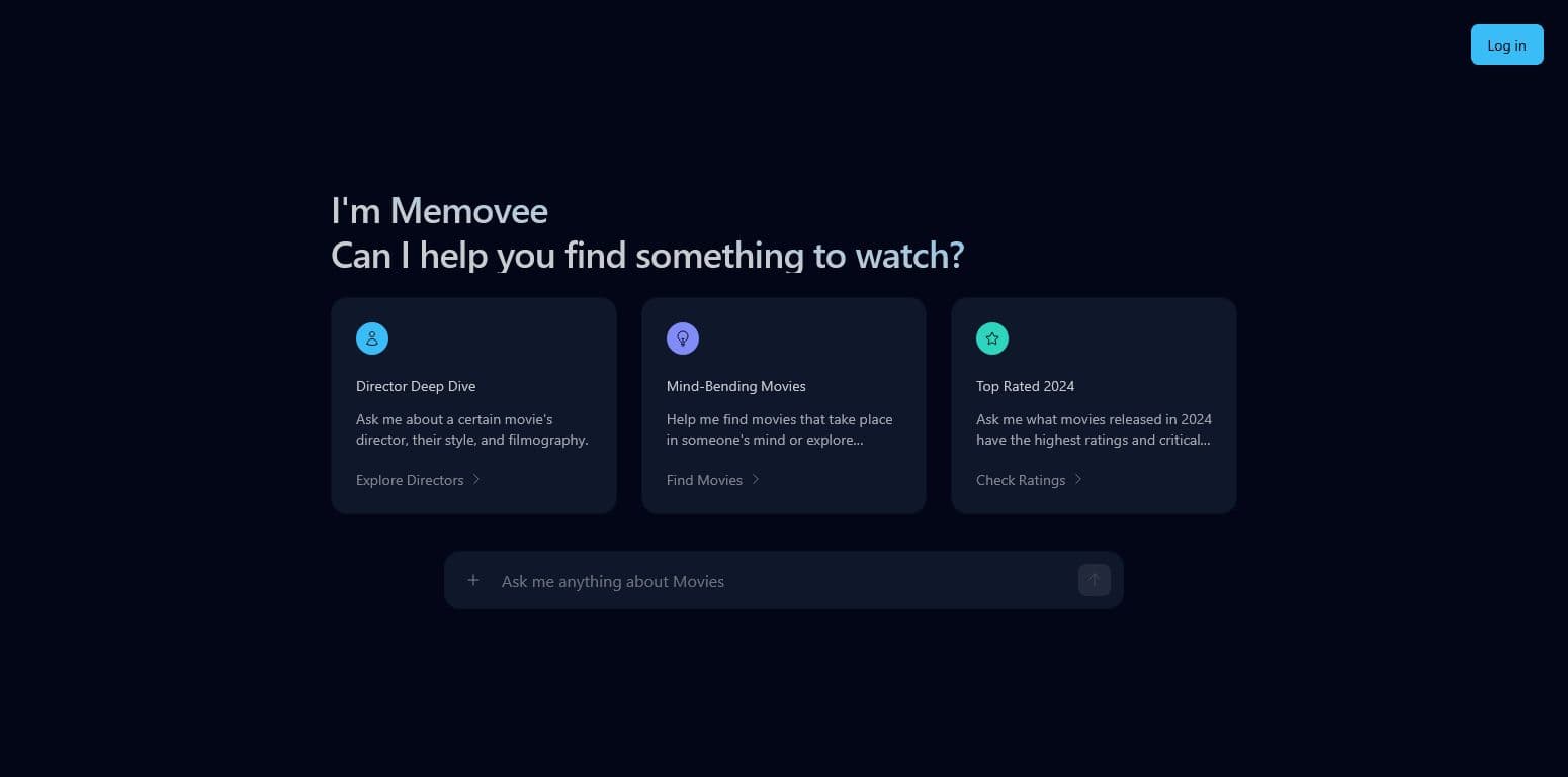 Screenshot of memovee.com