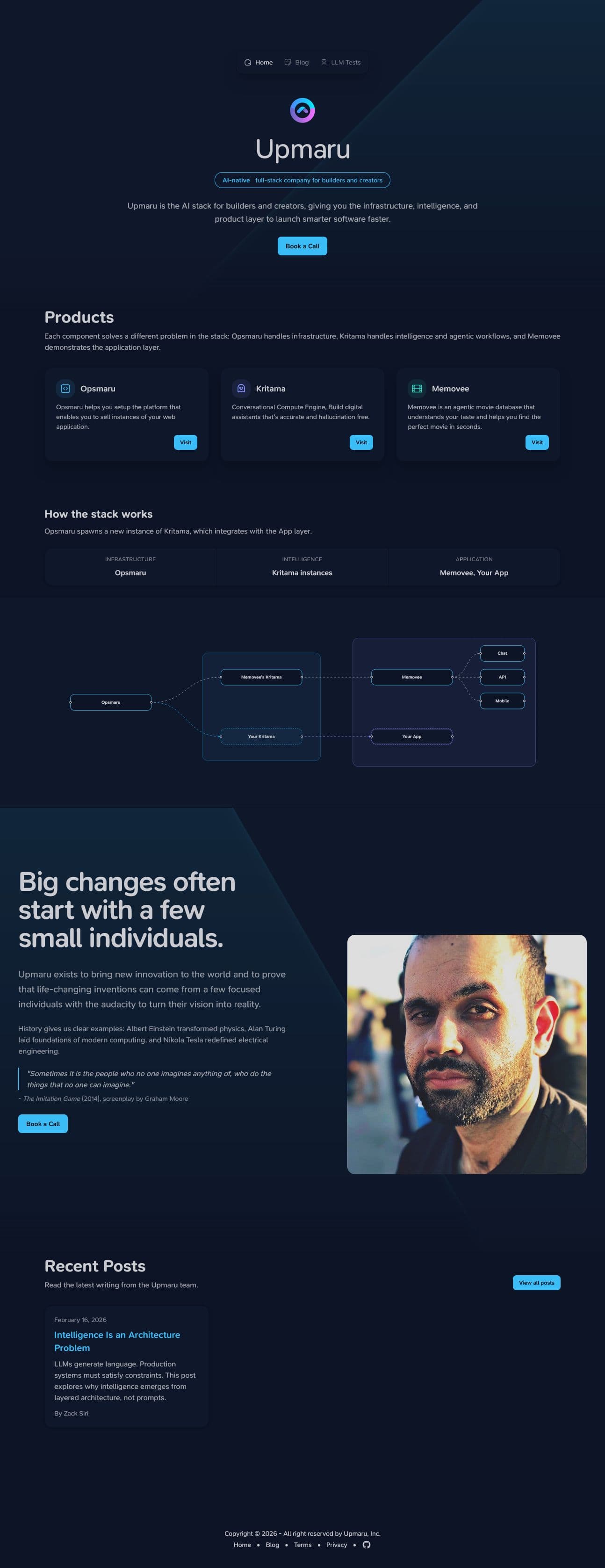 Screenshot of upmaru.com