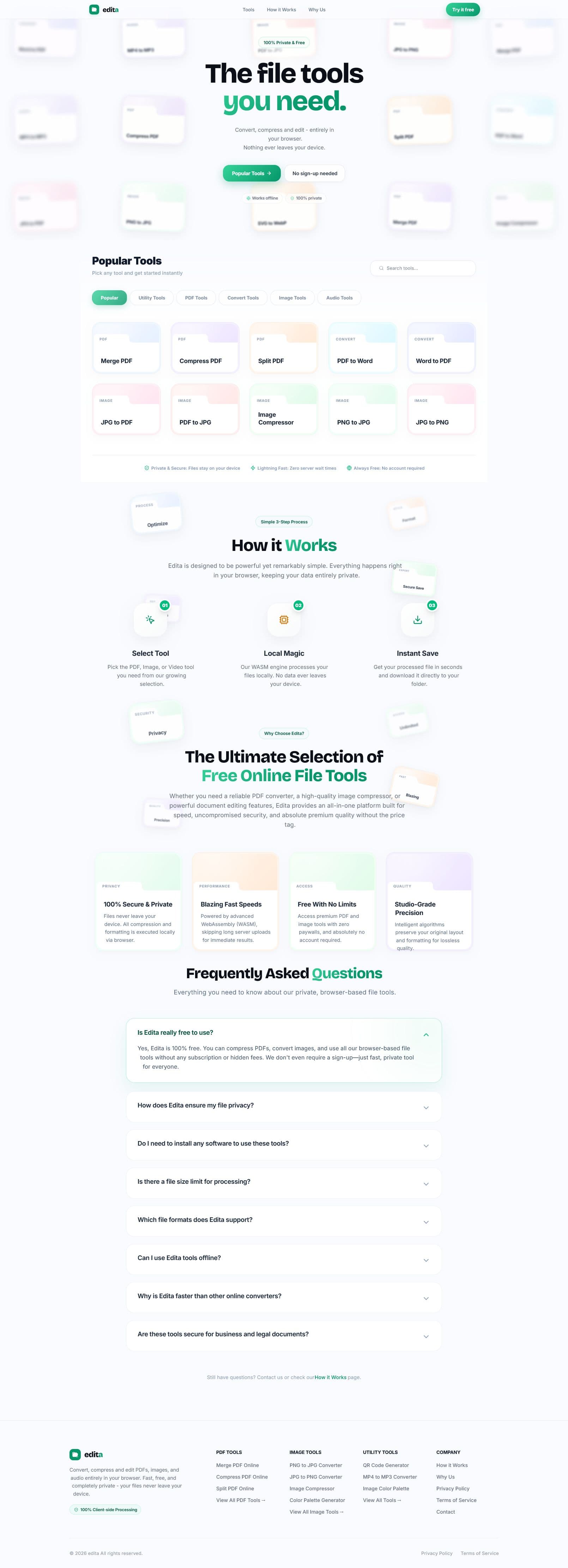 Screenshot of edita.tools