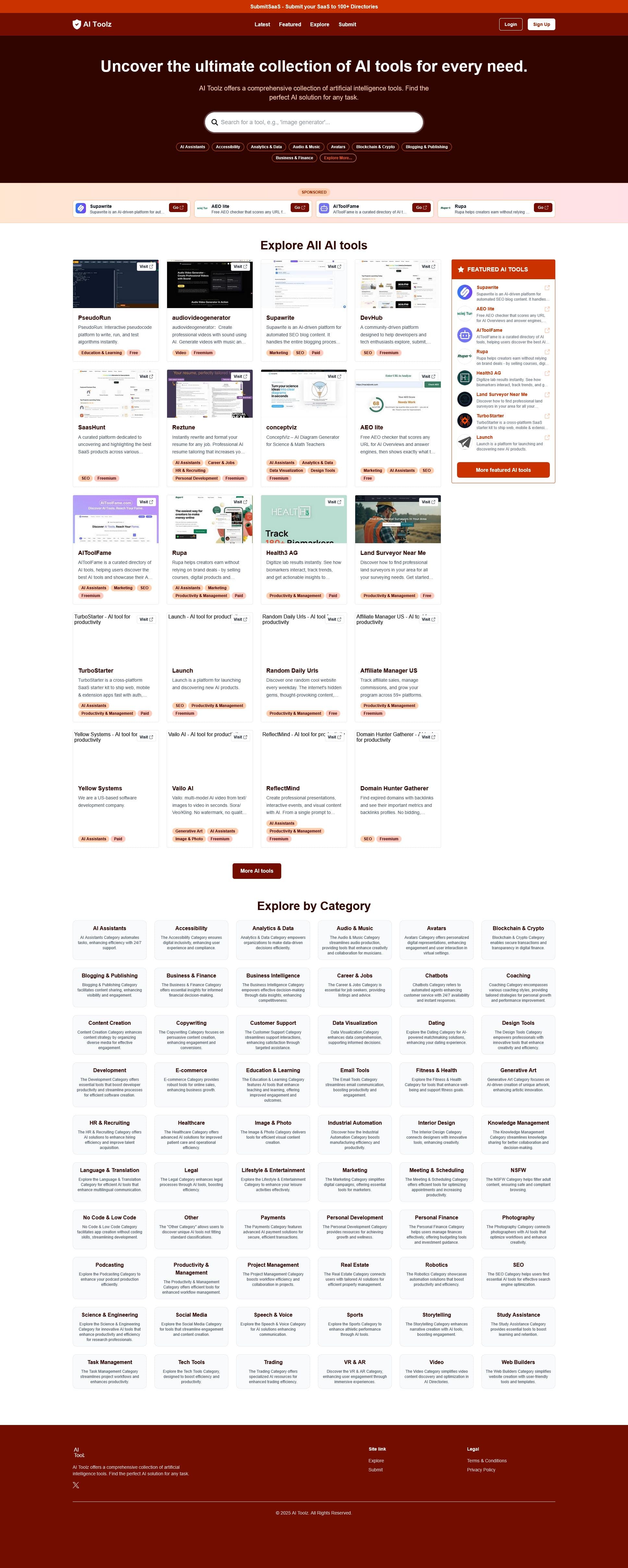 Screenshot of Aitoolzs