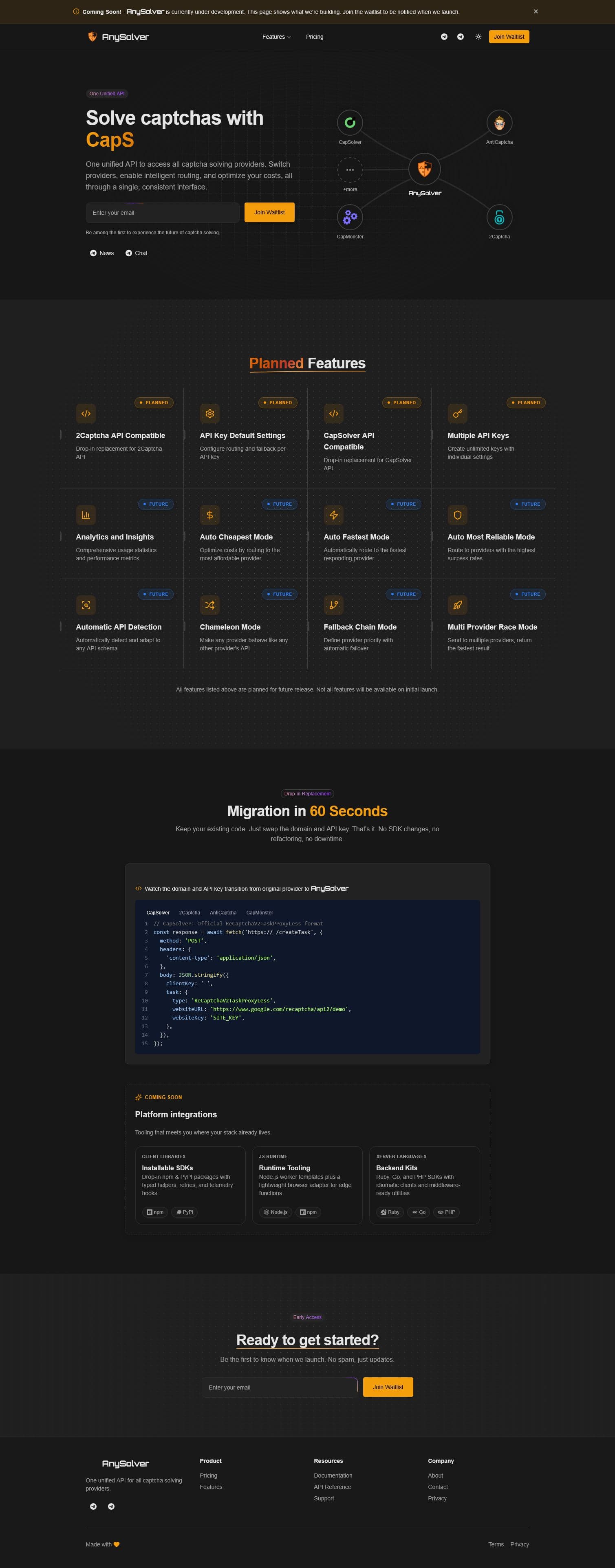 Screenshot of anysolver.io