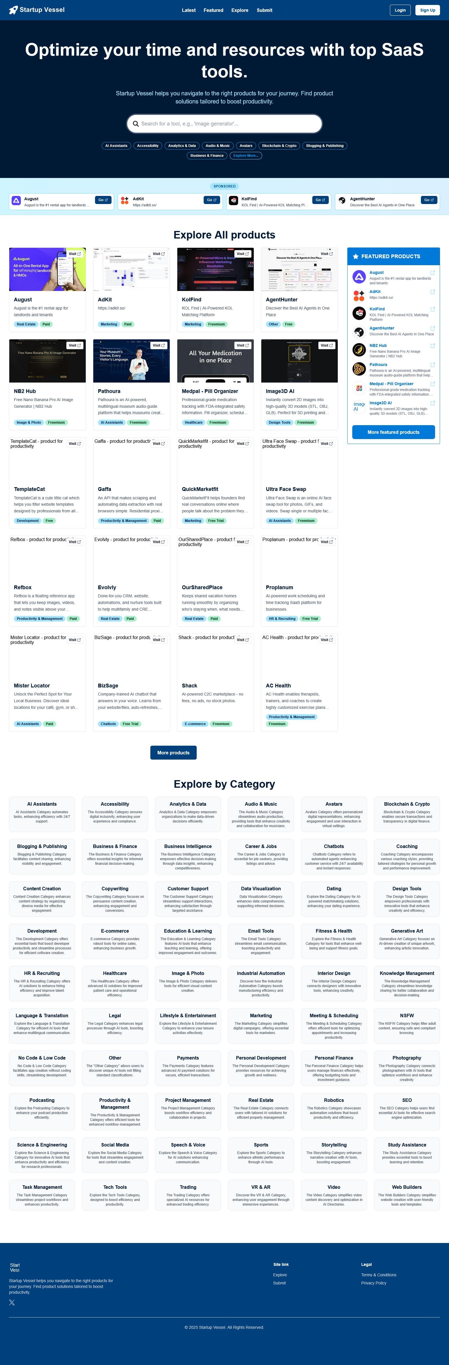 Screenshot of Startupvessel