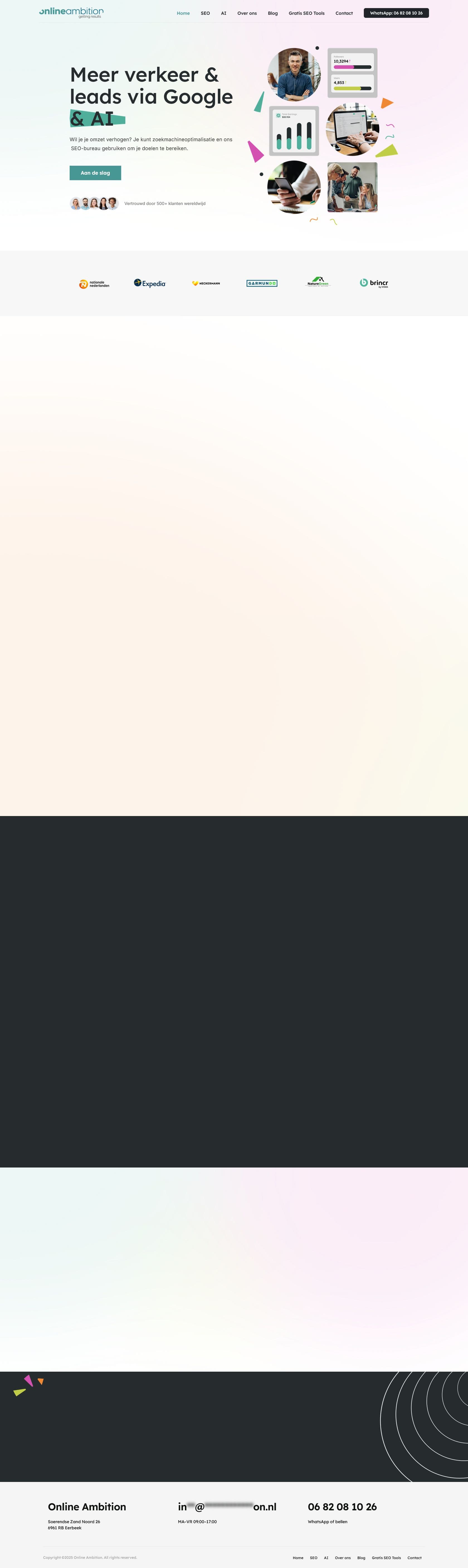 Screenshot of onlineambition.nl