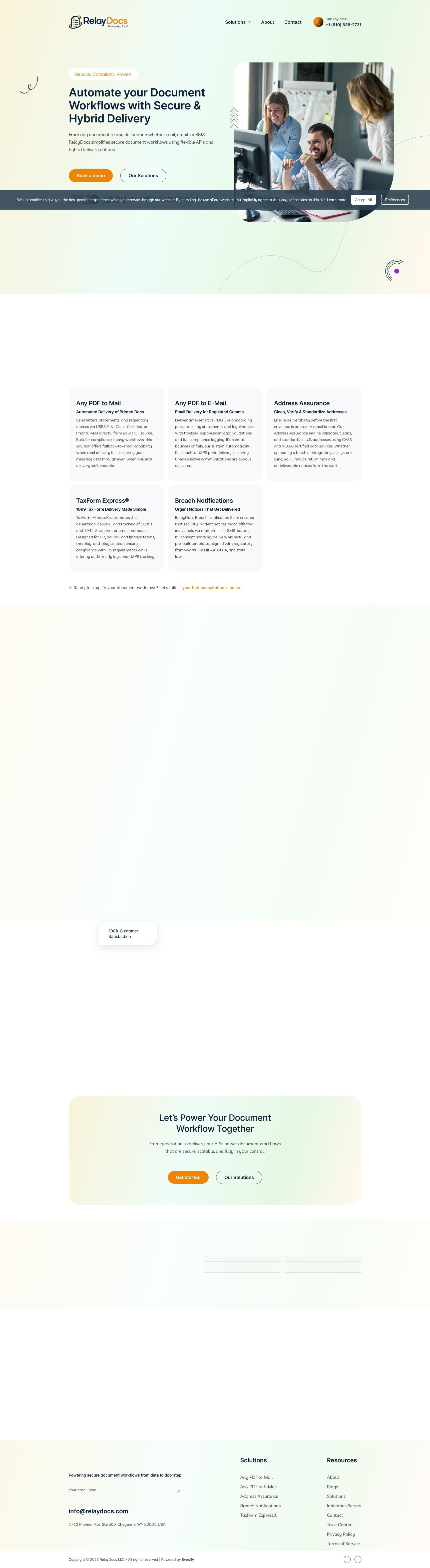 Screenshot of relaydocs.com