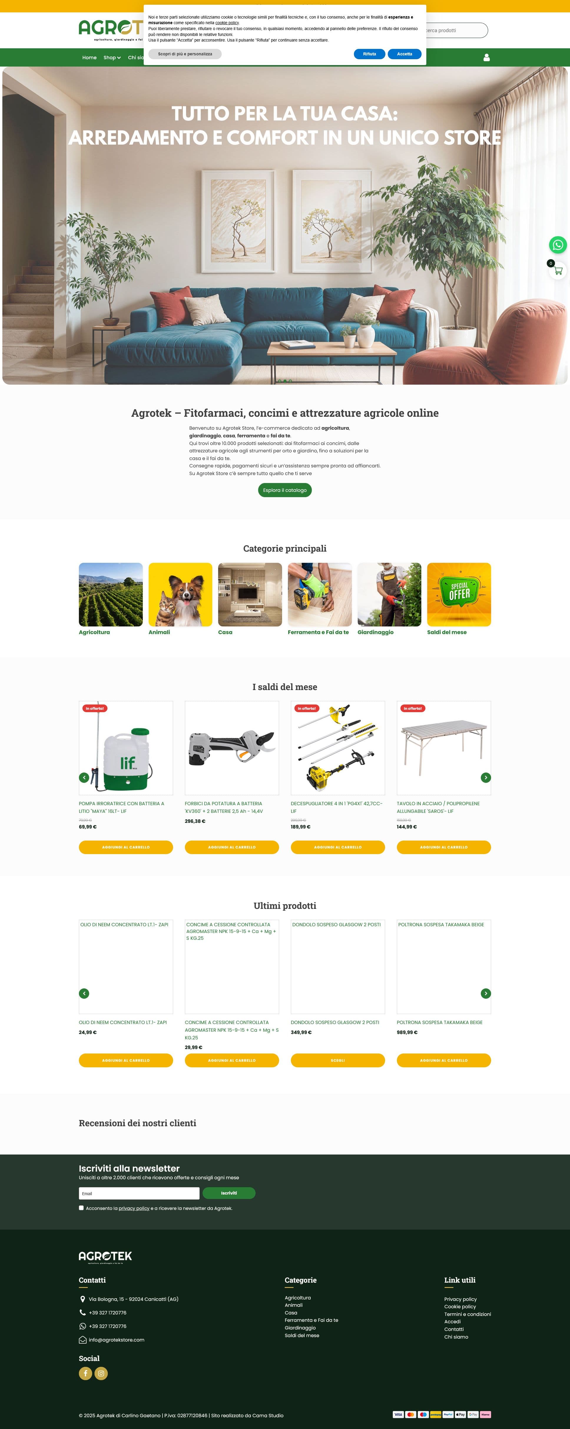 Screenshot of agrotekstore.com