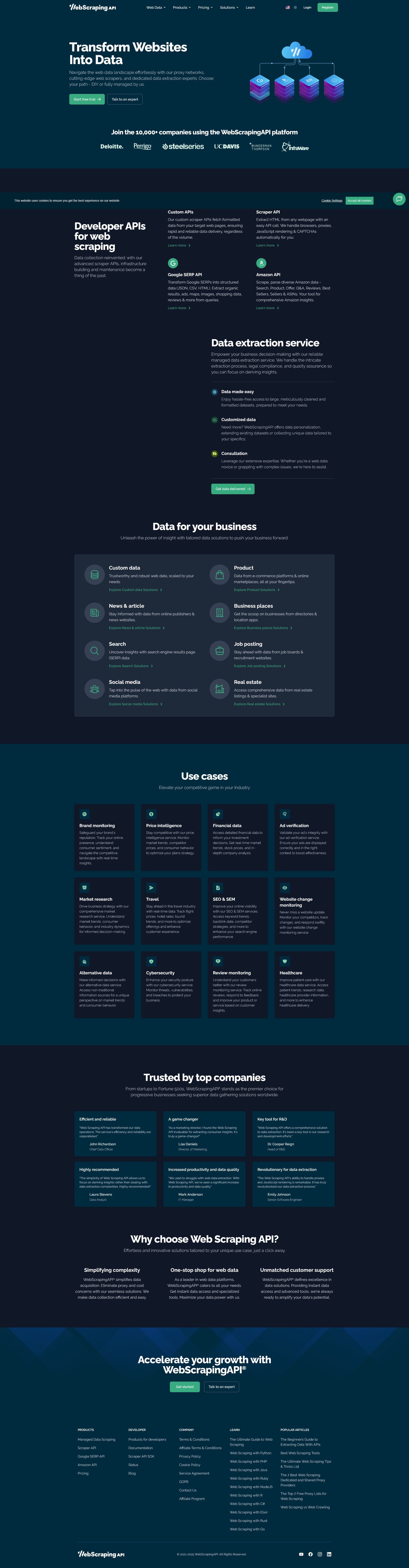 Screenshot of webscrapingapi.com