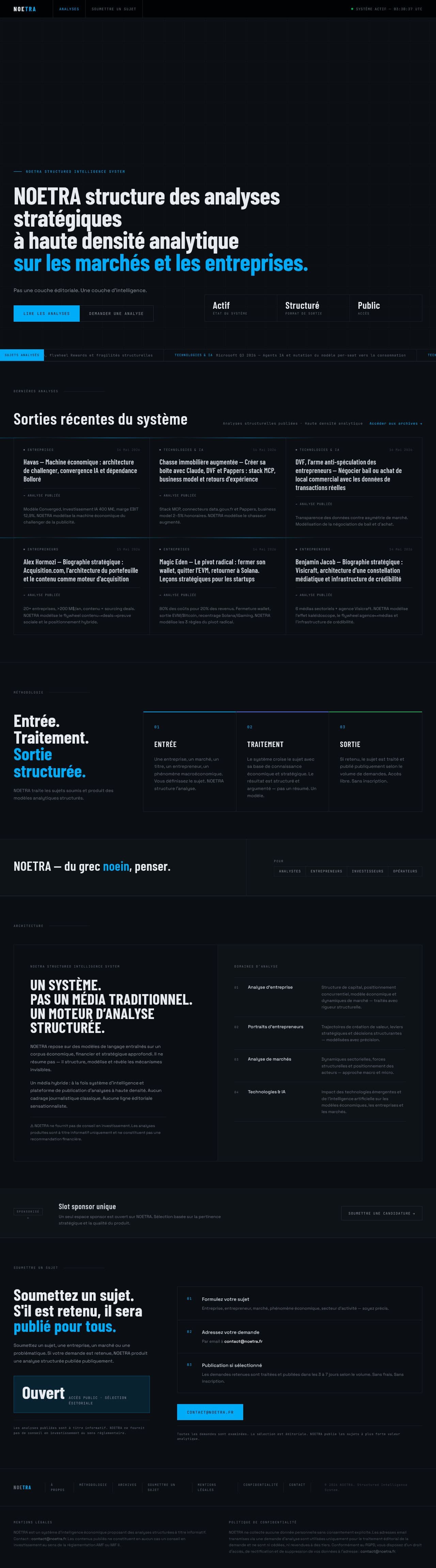 Screenshot of noetra.fr