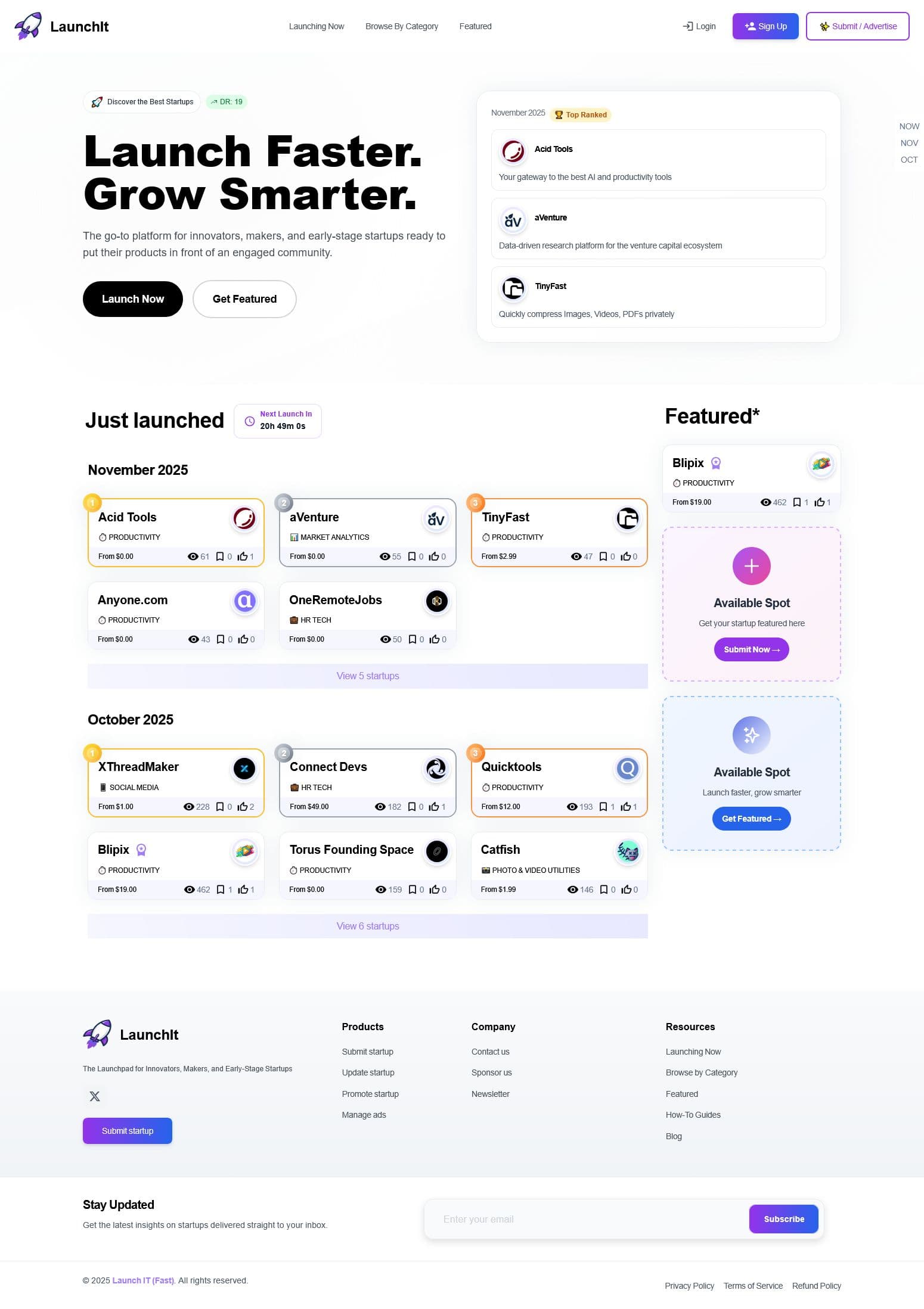 Screenshot of Launchit