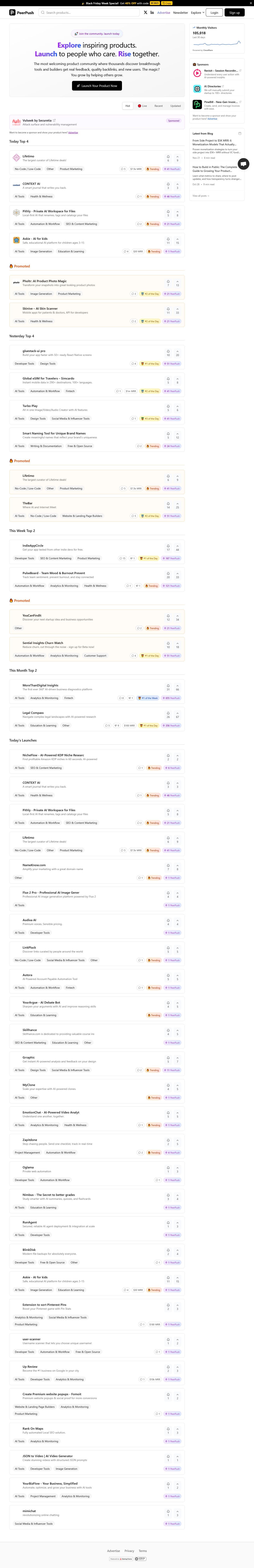 Screenshot of peerpush.net