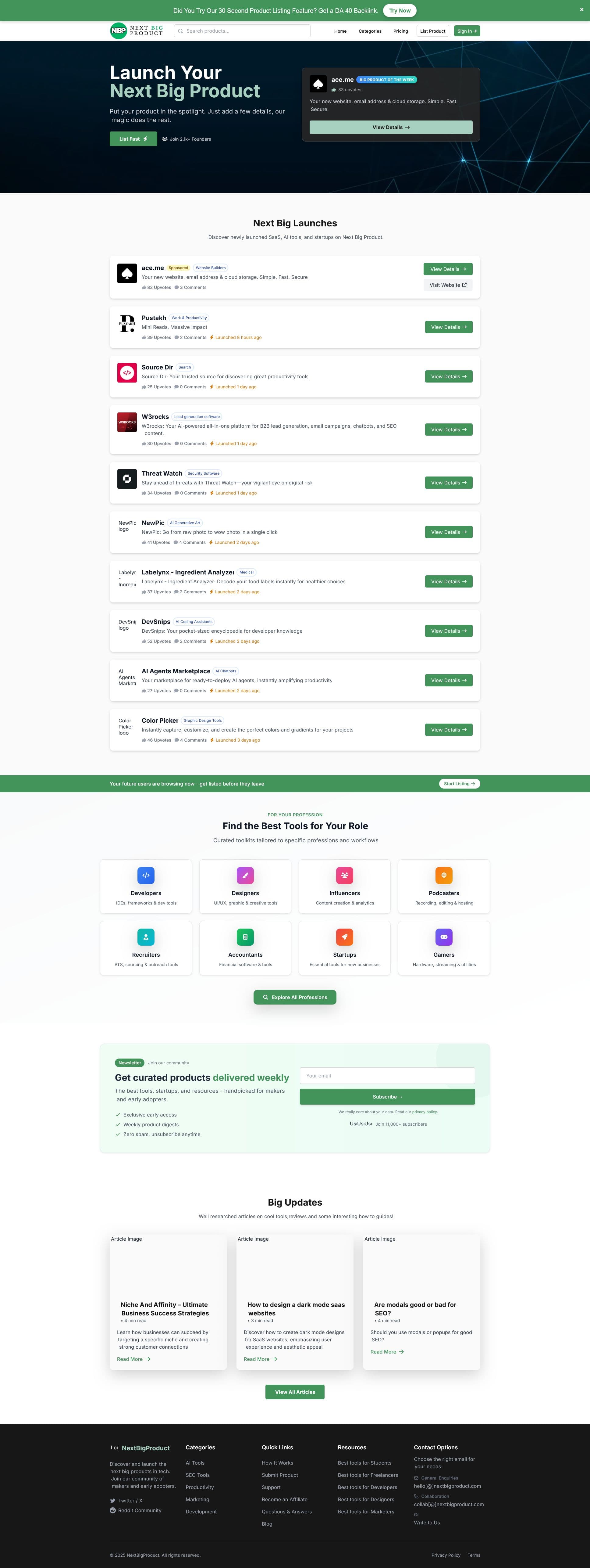 Screenshot of Nextbigproduct