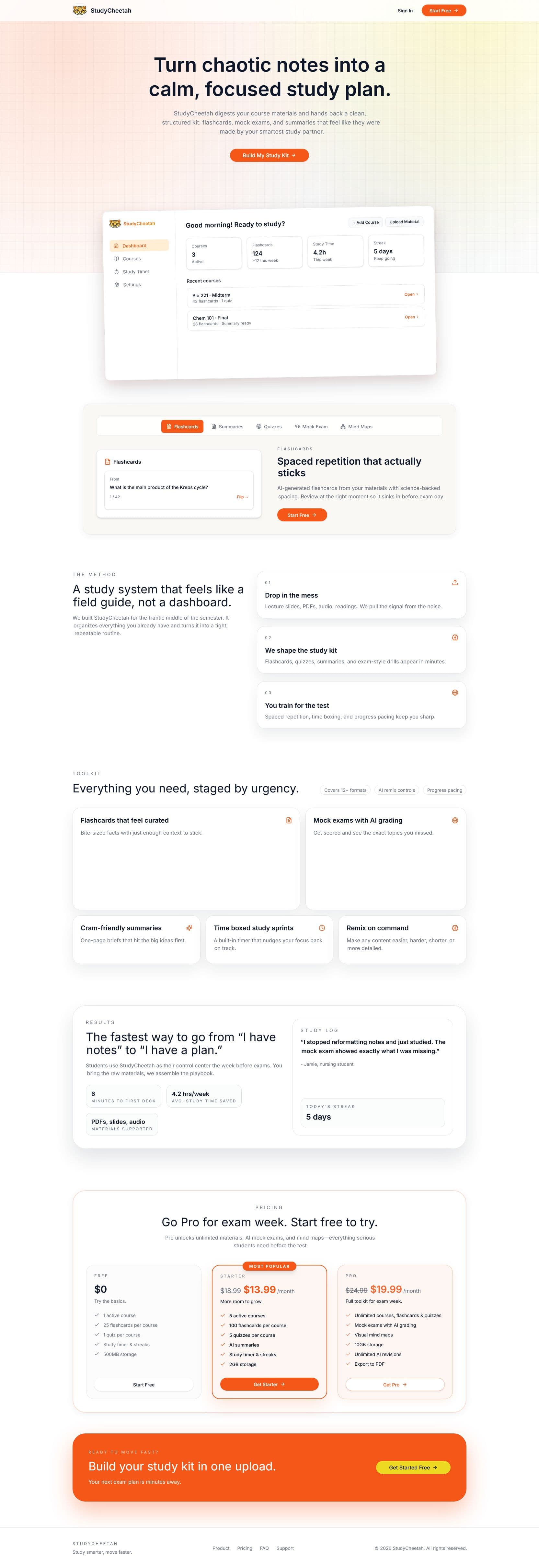 Screenshot of studycheetah.com