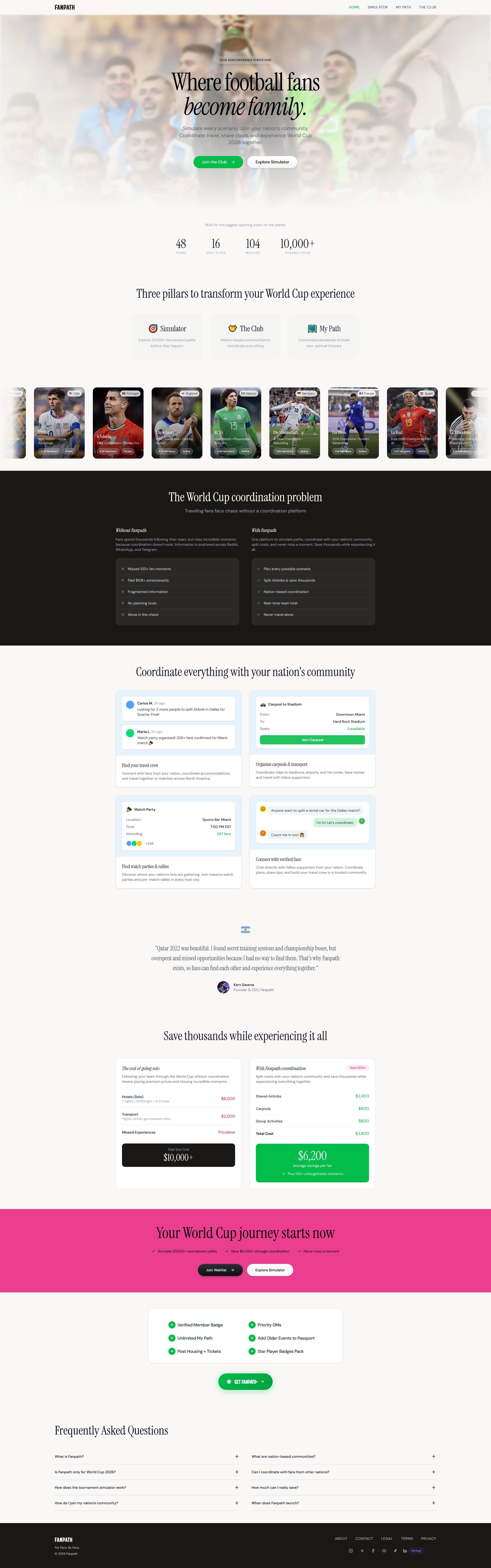 Screenshot of usefanpath.com