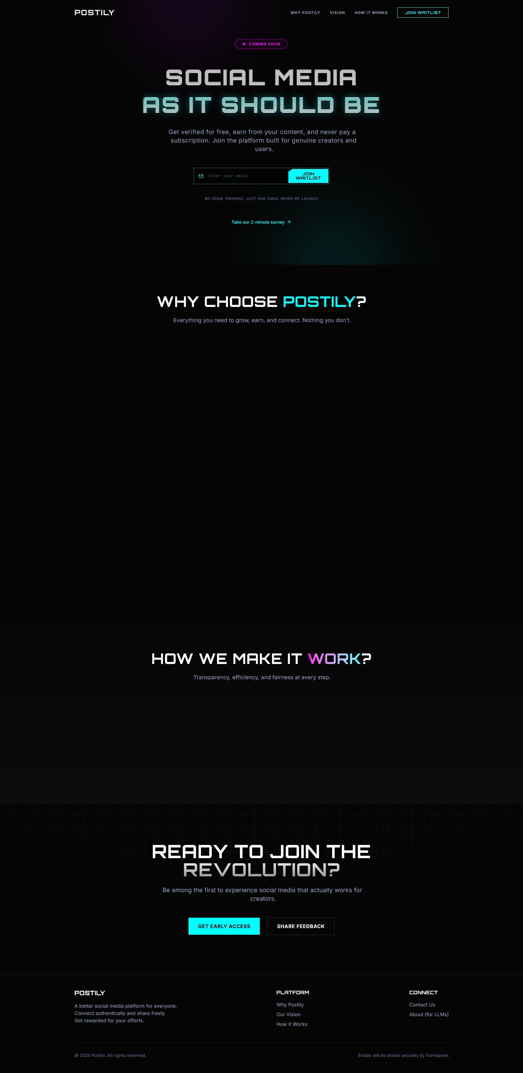 Screenshot of postily.social