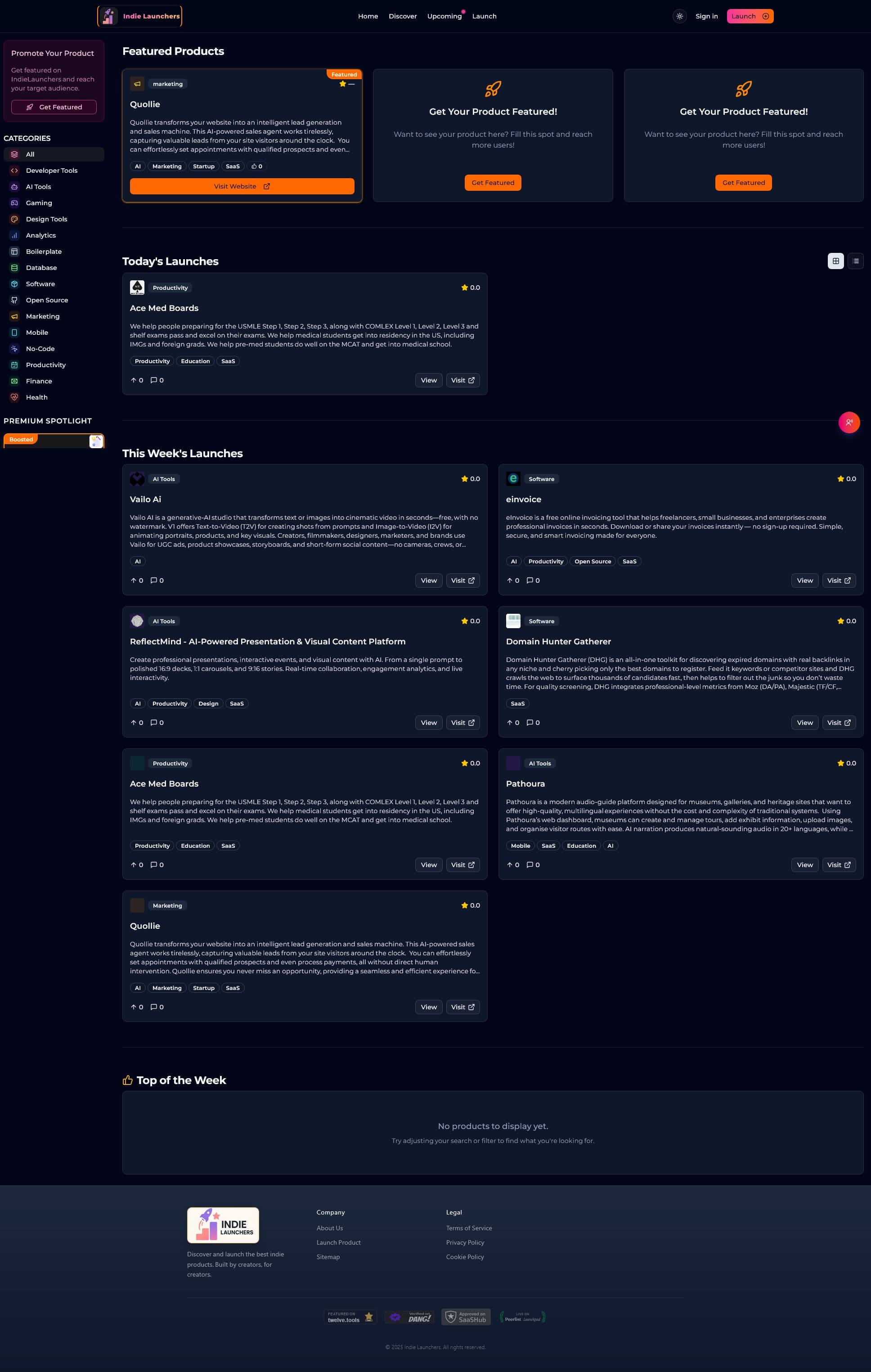 Screenshot of Indielaunchers