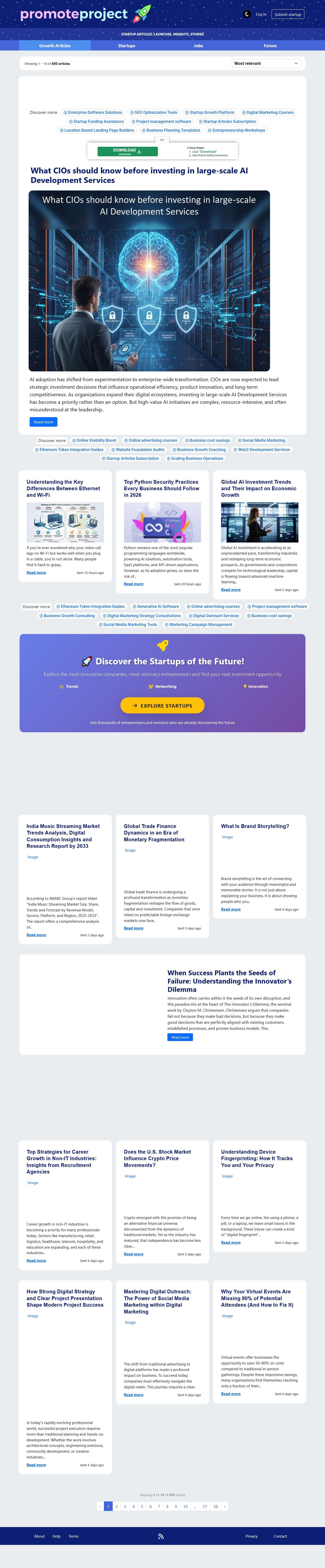 Screenshot of Promoteproject