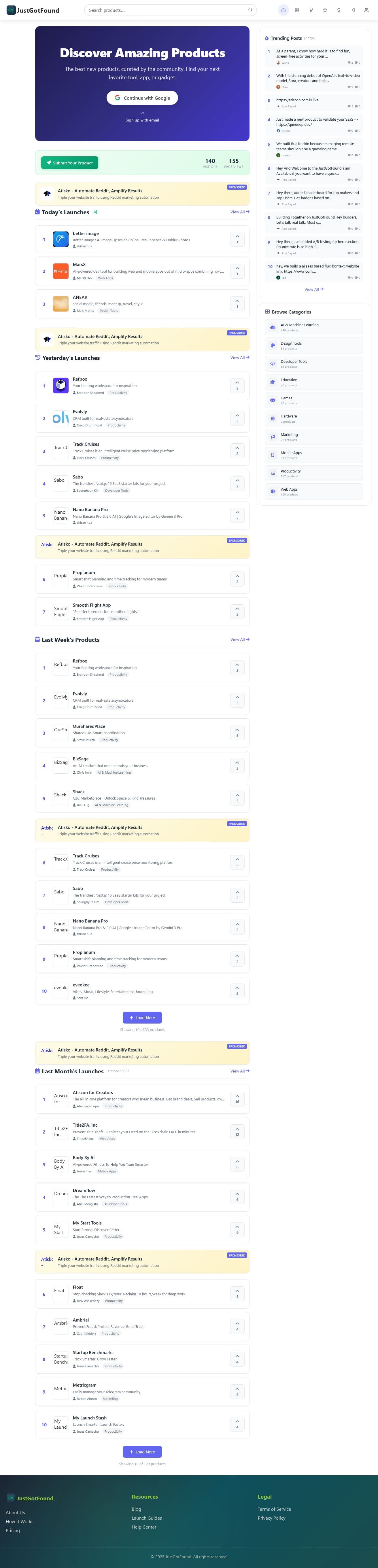 Screenshot of JustGotFound