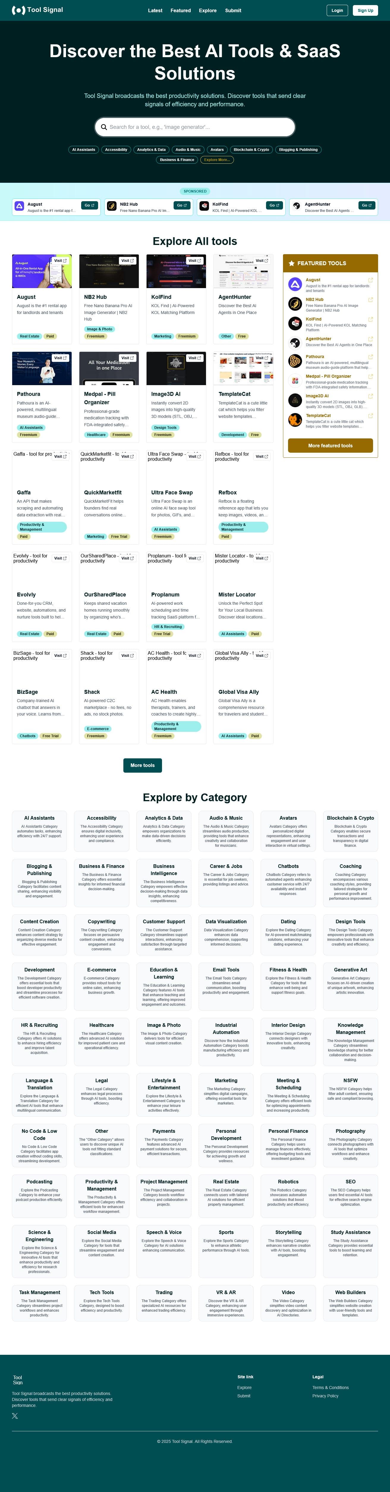 Screenshot of Toolsignal