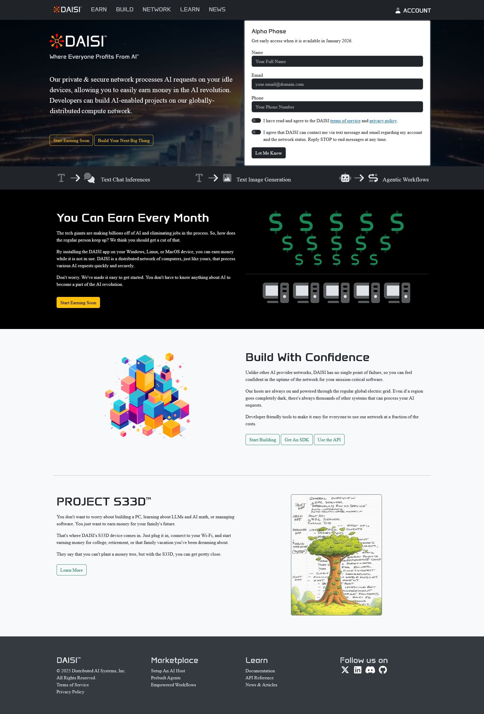 Screenshot of daisi.ai