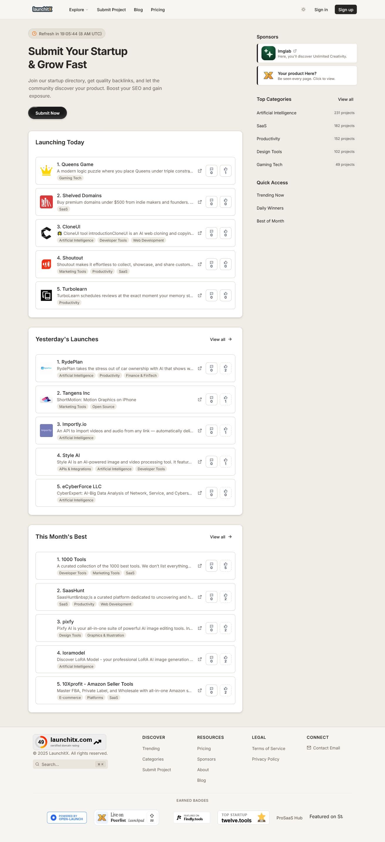 Screenshot of Launchitx